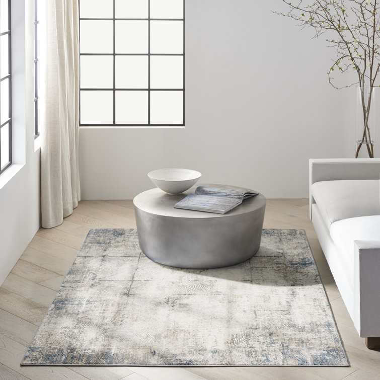 Calvin Klein CK022 INFINITY Geometric Ivory/Grey Area Rug Wayfair.co.uk